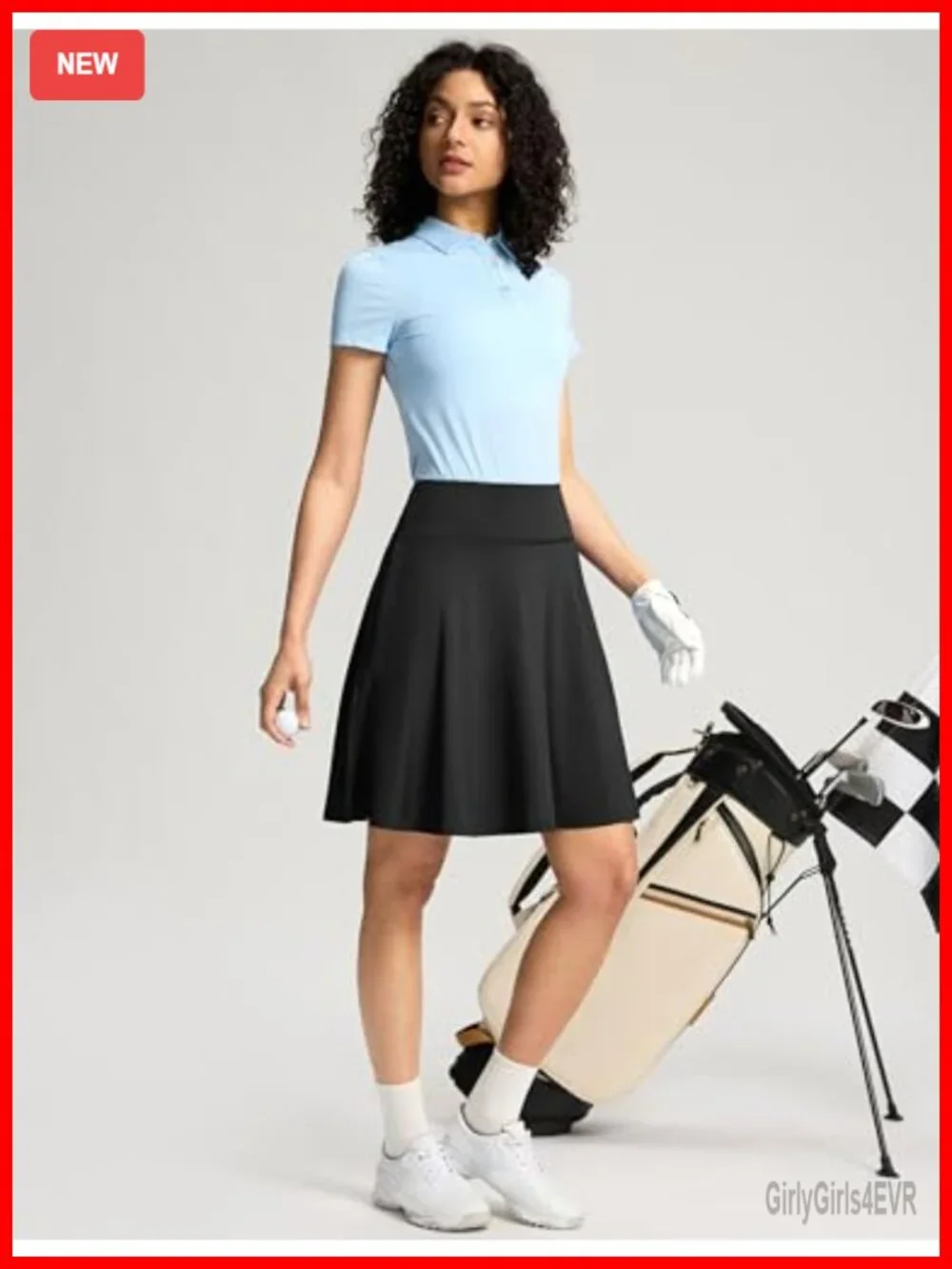 20'' High Waisted Skort with 4 Pockets for Women Tennis Golf Athletic